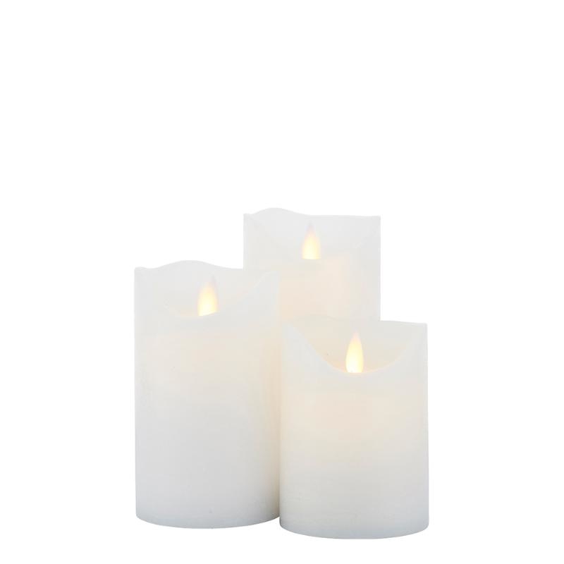 Sirius Sara Rechargeable Kaarsen - Set van 3 Hoogwaardige Waxinelichten