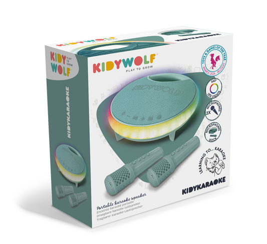 Muziekplezier Draagbaar - Kidywolf Karaoke Met 2 Magische Microfoons