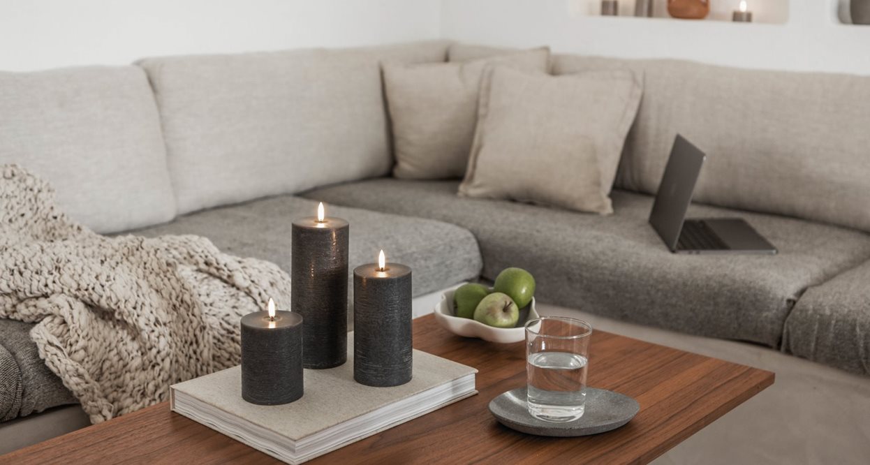 Betoverende Uyuni LED Pillar Kaars - Creëer Magie in Huis
