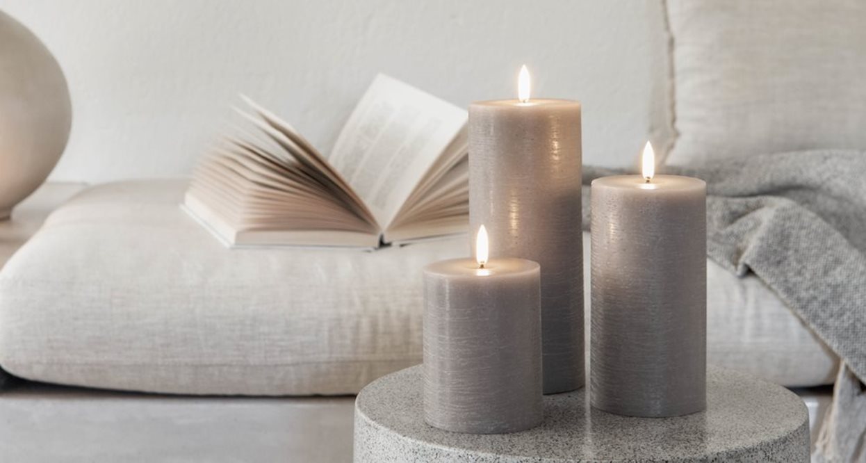 Betoverende Uyuni LED Pillar Kaars - Creëer Magie in Huis