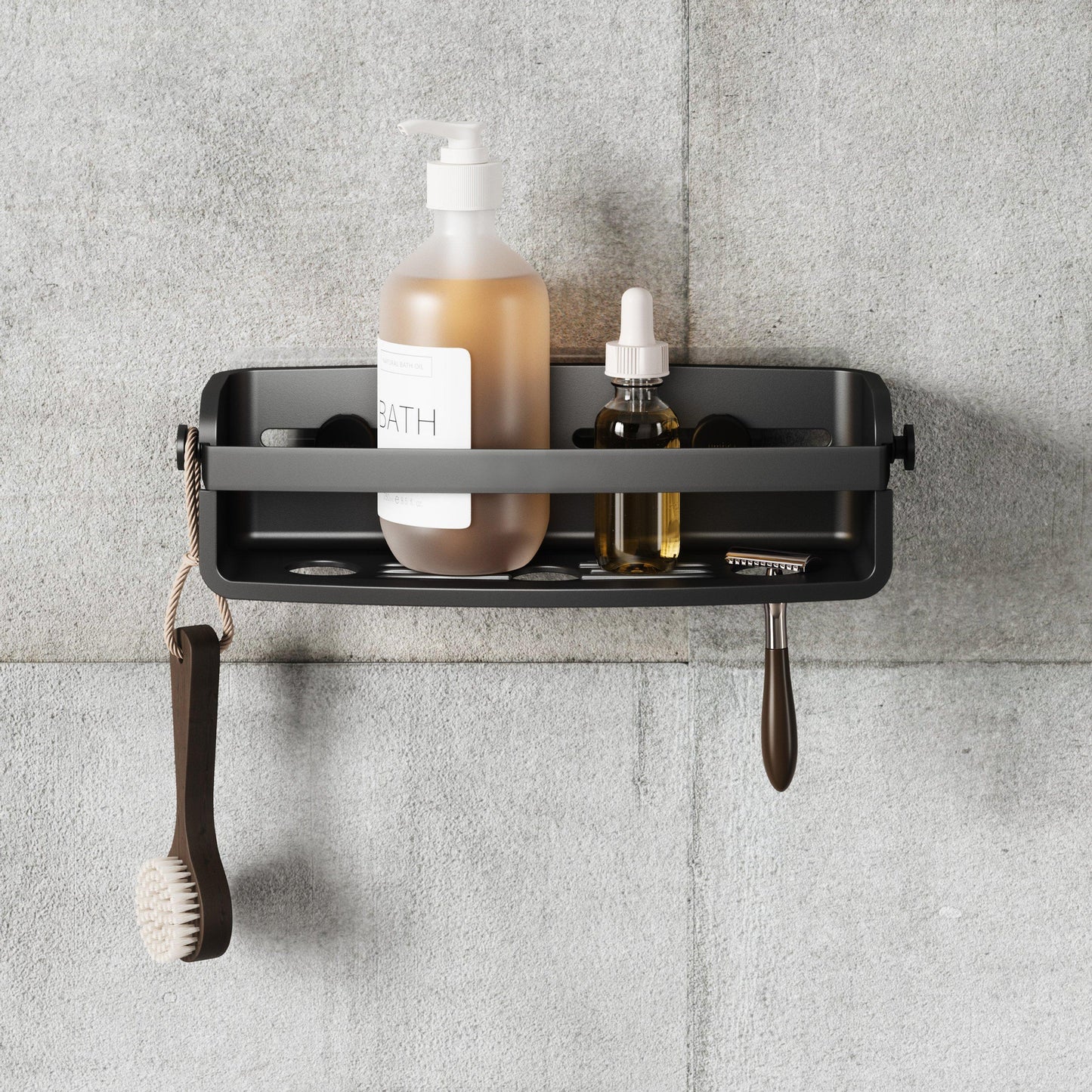 Umbra Flex Adhesive Bin – Zwart