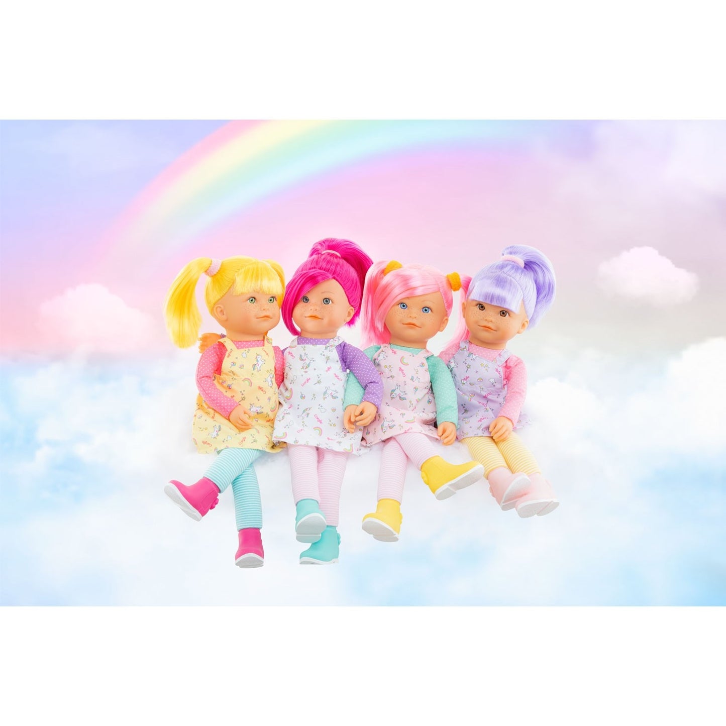Praline de Regenboogpop van Corolle 40 cm
