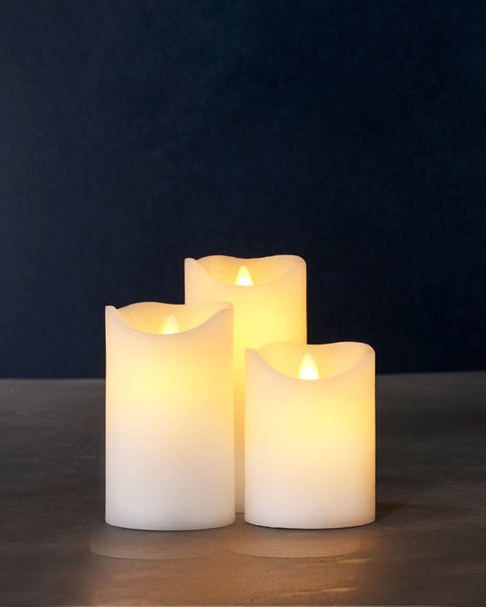 Sirius Sara LED kaarsen set almond