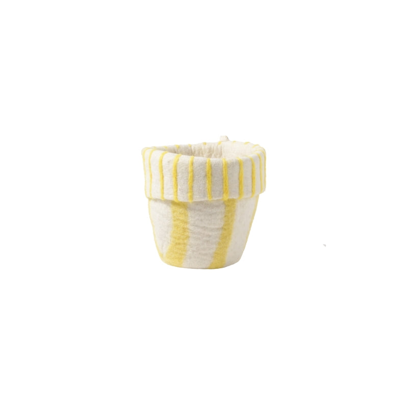 Aveva Flower Pot 20 – Lemonade (M) – Handgemaakte Vilten Bloempot