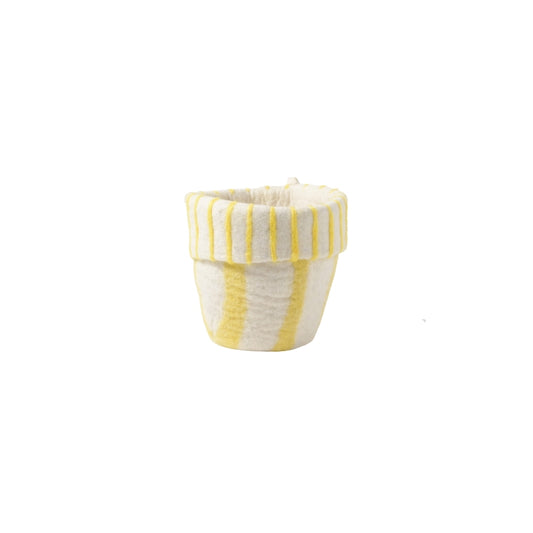 Aveva Flower Pot 20 – Lemonade (M) – Handgemaakte Vilten Bloempot
