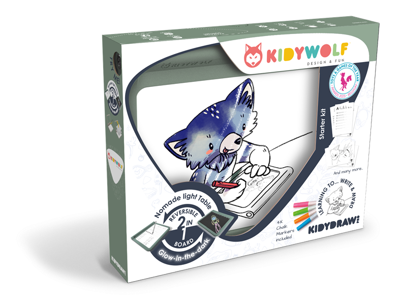 Kidywolf Kidydraw-pro - A4 lichtgevende tablet – Groen