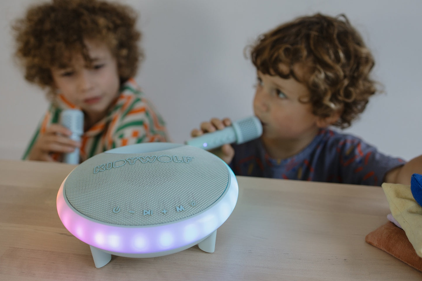 Kidywolf Kidykaraoke – draagbare karaoke met 2 microfoons