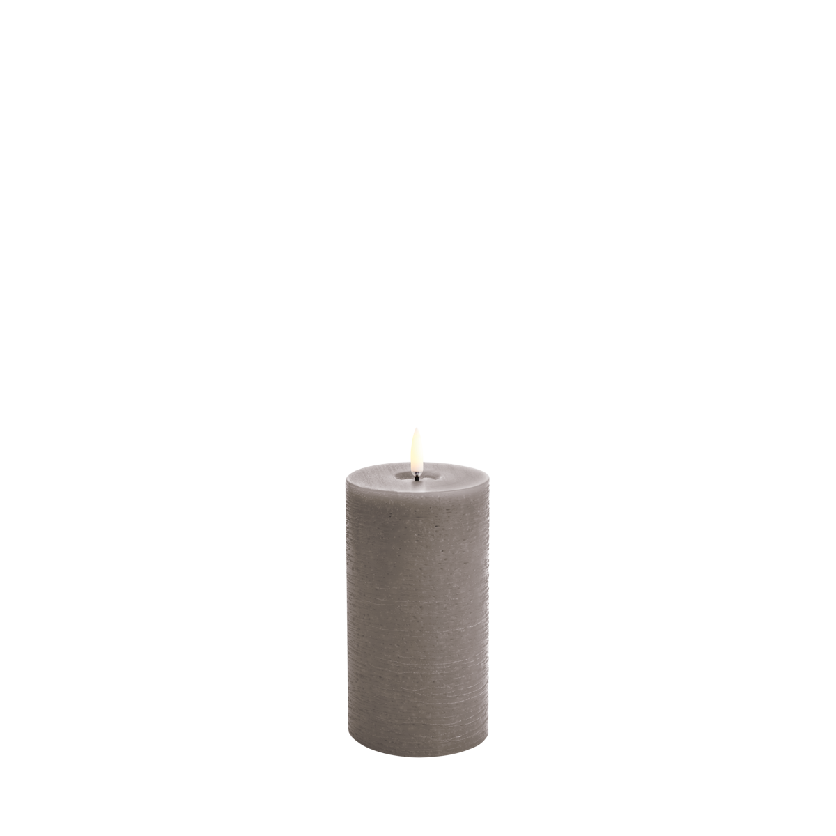 Uyuni LED Pillar gesmolten kaars, Zandsteen, Rustiek, 7,8x15 cm