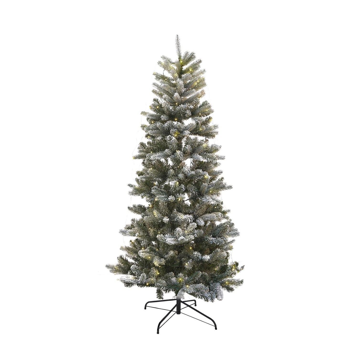 Sirius Elias kerstboom 1,8 m, groen/sneeuw - 234 LED's