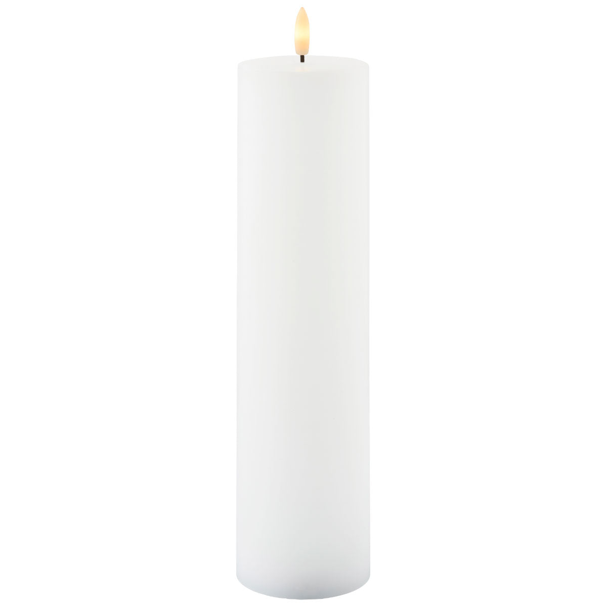 Sirius Sille oplaadbare kaars Pillar, Ø7,5 x 30 cm, wit