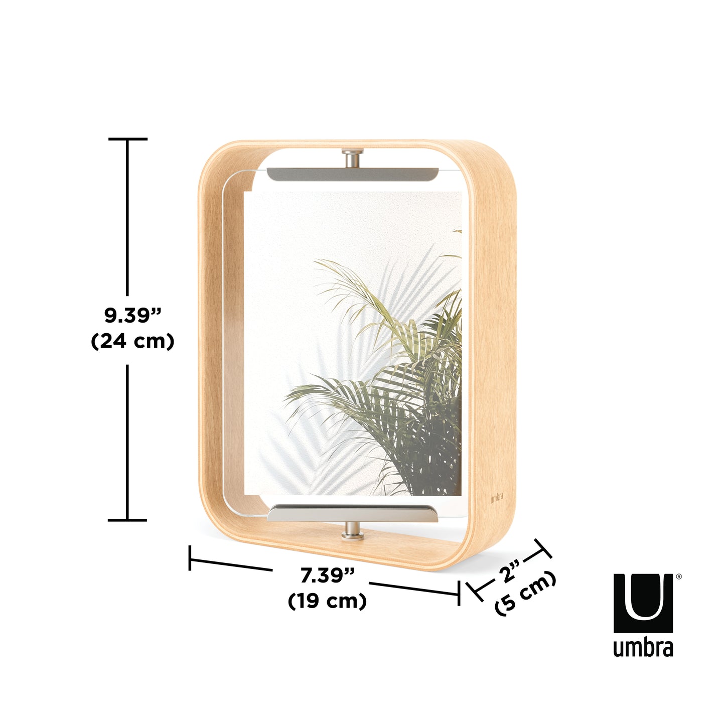 Umbra Bellwood Fotokader 13x18 cm – Naturel Hout (Staand model)