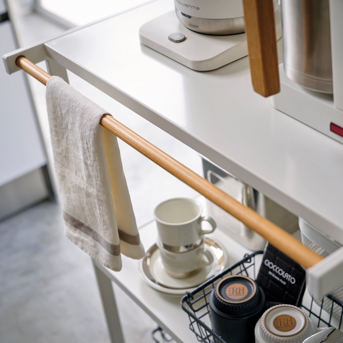 Yamazaki 04918 Opbergwagen 3-laags – Wit