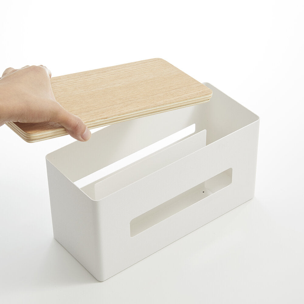 Yamazaki Dubbelzijdige Tissuebox Wit